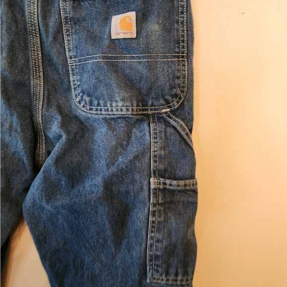 Carhartt Jeans Mens 30x32 Blue Denim Pants Work Dungaree Relaxed Fit 381-83 - Picture 3 of 5